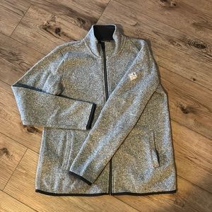 Like brand new Eddie Bauer full zip up jacket in heather gray/dark gray trim